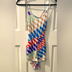The Bikini Lab Multicolor Striped Swim Coverup